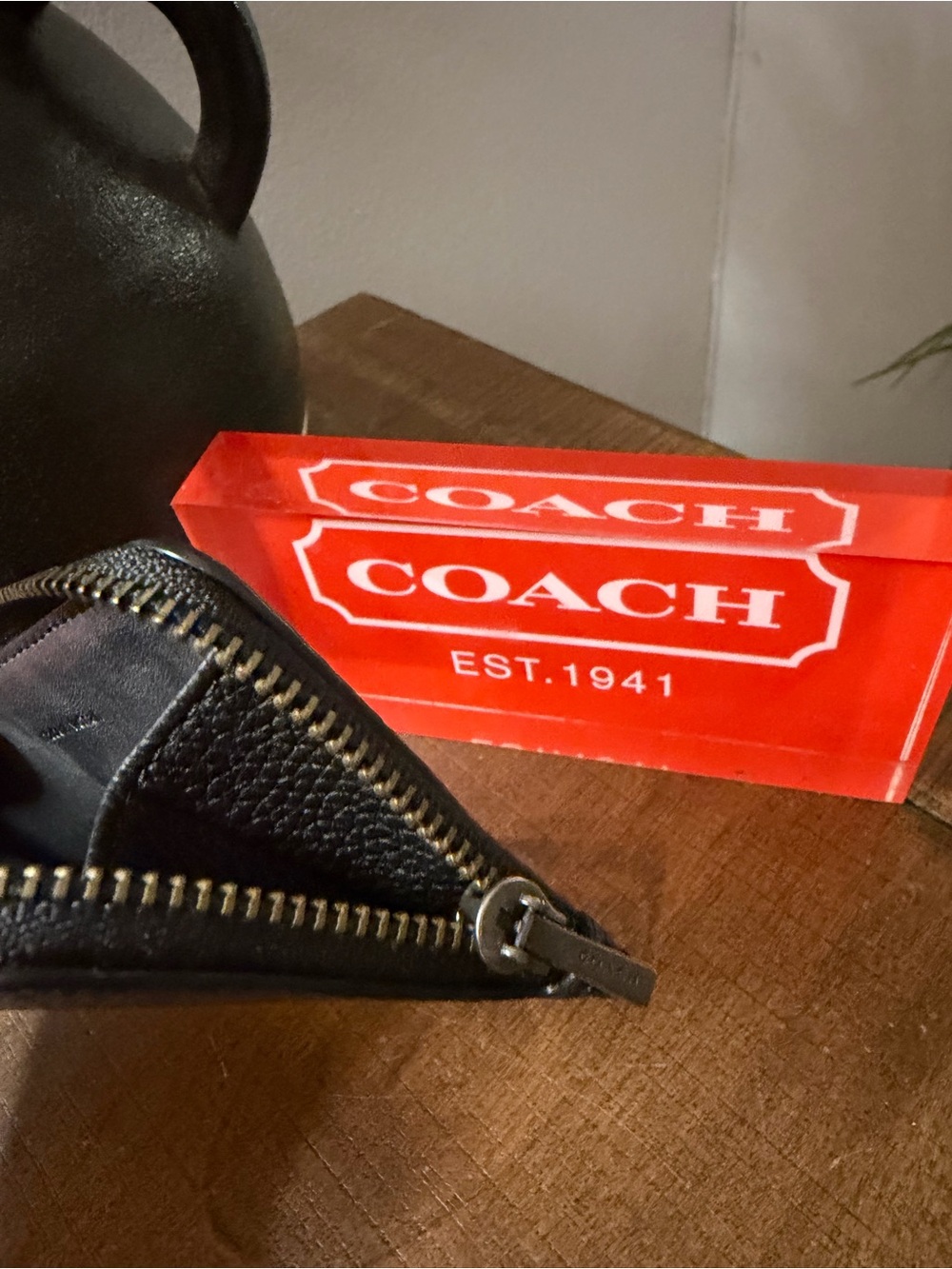 Coach “Bonesy” Zip Card Case (NWOT) - Picture 6 of 9